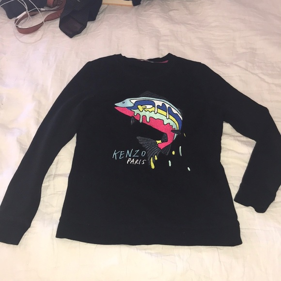 kenzo fish sweatshirt